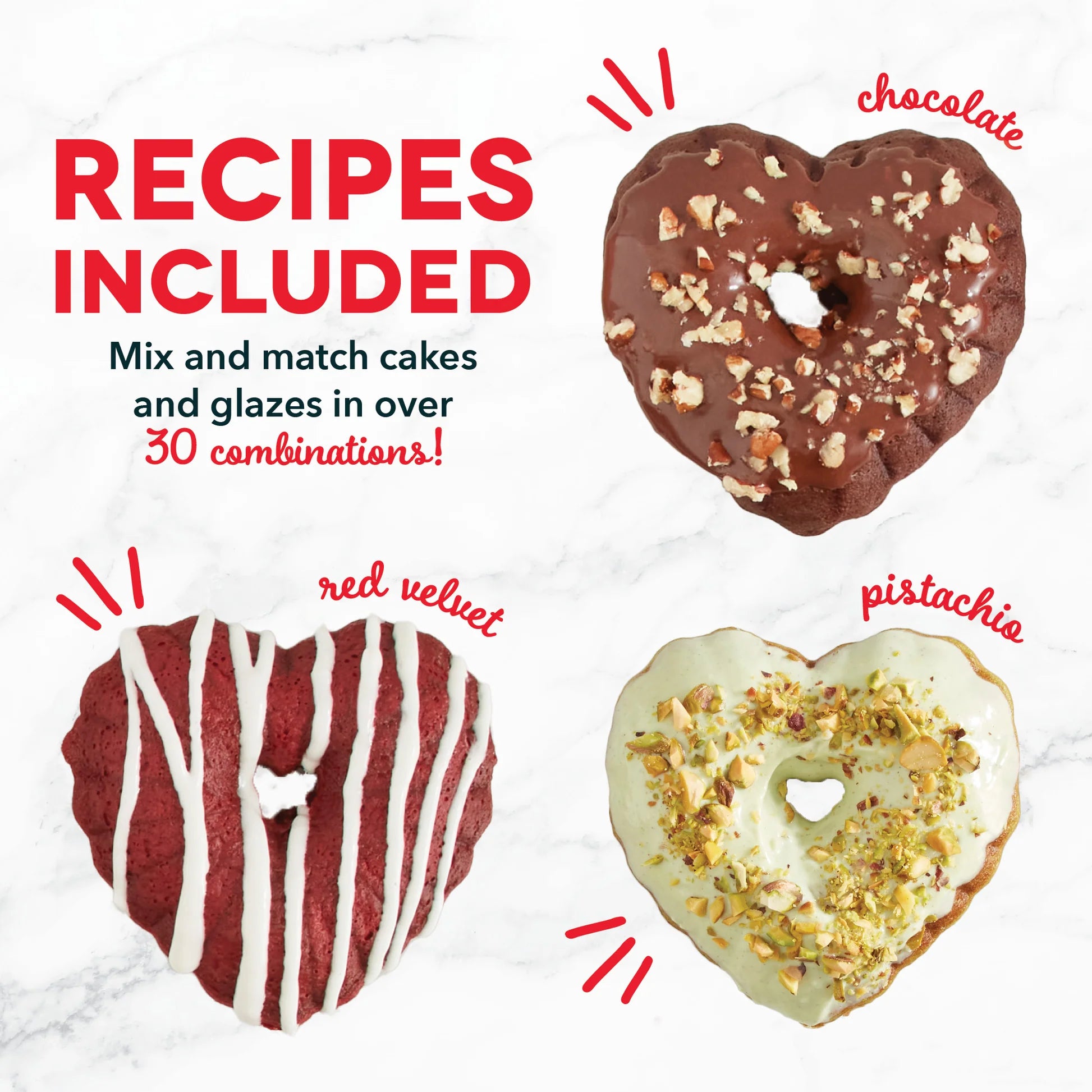 DASH MINI HEART BUNDT® CAKE MAKER